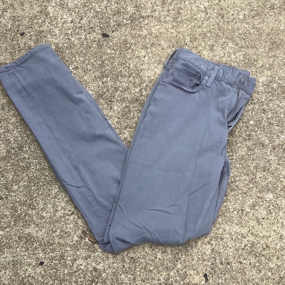 Old NAVY Gray Slim Stretch Jeans Size 34x34. - Picture 2 of 6